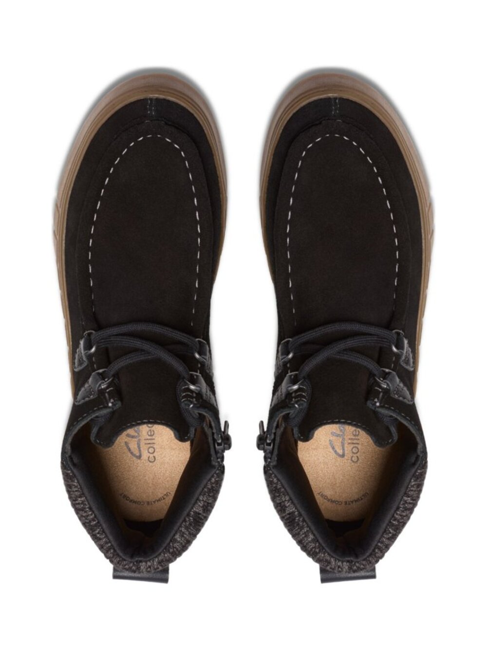 Clarks Mykah Izzy Black Suede Cozy Ankle Booties Size 7M NWT - Picture 4 of 4
